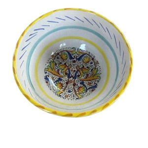 Meridana Ceramiche Italian Raffaelesco Colorful 6" Ice Cream Bowl